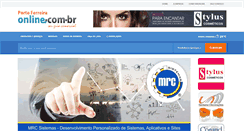 Desktop Screenshot of portoferreiraonline.com.br